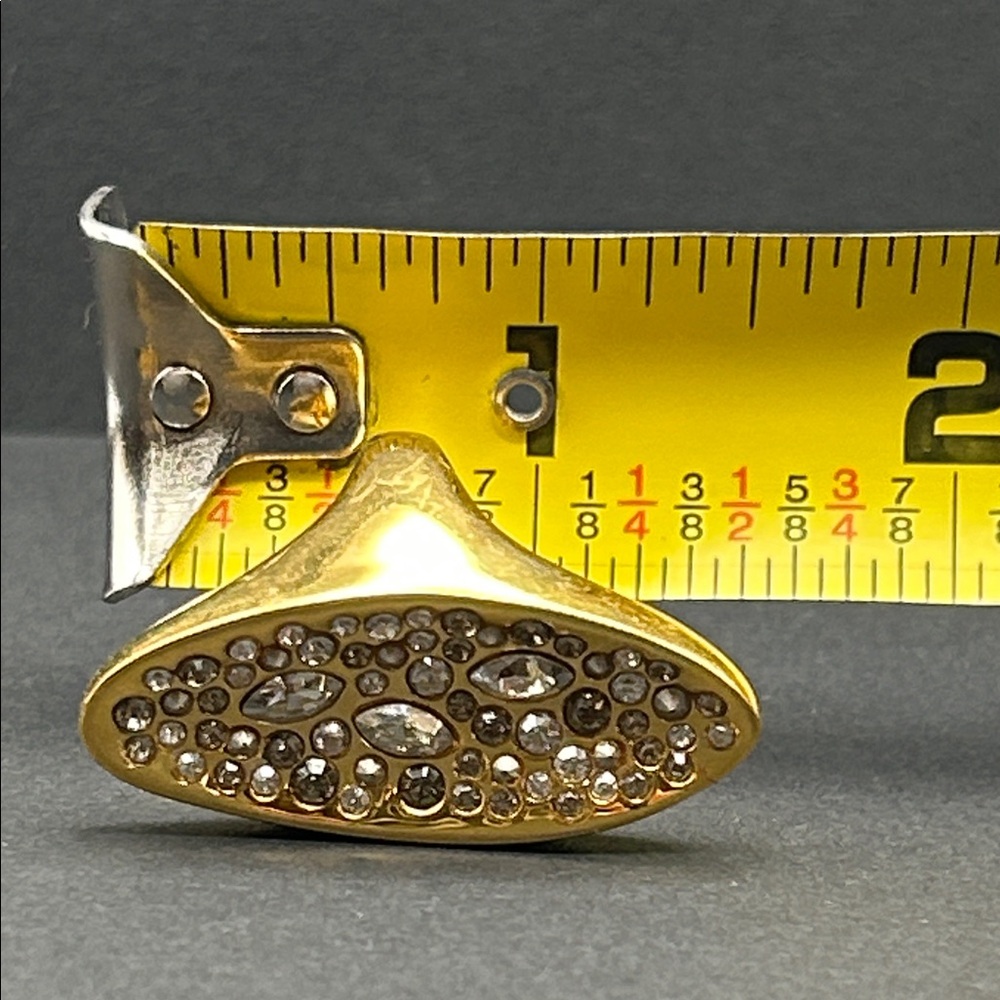 Alexis Bittar Gold and Crystal Ring~Size 7 - Picture 6 of 6